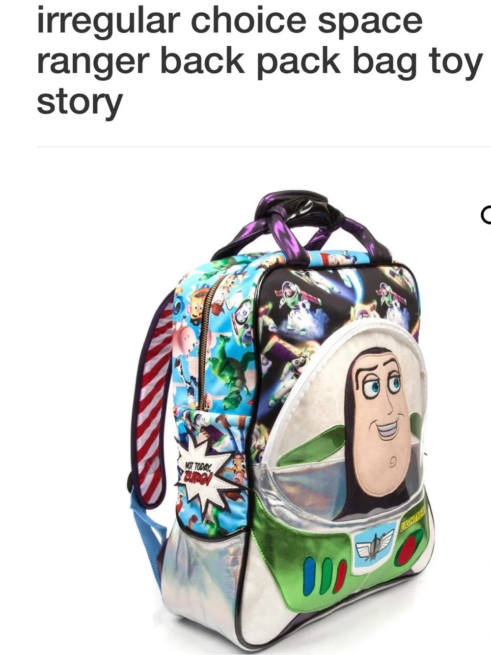 Irregular Choice Toy Story Space Ranger Backpack NWT